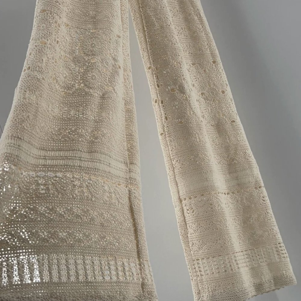 Free People Moon Bay Crochet One-Piece Jumpsuit size Medium MSRP: $198 - Picture 12 of 13